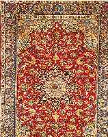 ESFAQHAN,PERSIEN CA.312 X 198 CM. EHZ.2-3 FLOR WOLLE CA.50 JAHRE.