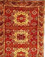 DAGHESTAN,RUSSLAND CA.160 X 107 CM. EHZ.2 FLOR WOLLE CA. 40 JAHRE.