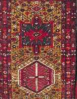 GARADJE,PERSIEN CA.337 X 86 CM. EHZ.3 FLOR WOLLE CA. 30 JAHRE.