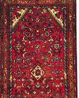 HOSSEINABAD,PERSIEN CA.403 X 75 CM. EHZ.2-3 FLOR WOLLE CA.10 JAHRE.