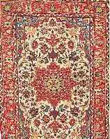 ESFAHAN,PERSIEN CA.158 X 104 CM. EHZ.2-3 FLOR WOLLE UM 1940.