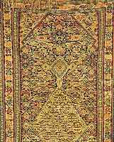 SHASAWAN-KELIM,PERSIEN CA.196 X 114 CM. EHZ.5 WOLLE-WOLLE UM 1910.