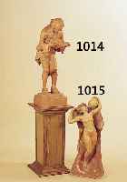 SKULPTUR, DEUTSCH, UM 1900, GIPS BEMALT, DARSTELLUNG DES TODES MIT WEIBLICHEM AKT, MEHRFACH BESTOSSEN, H. CA. 72 CM