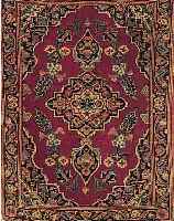 KESCHAN,PERSIEN CA. 66 X 90 CM. EHZ 2 FLOR WOLLE UM 1930.