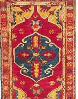 ANATOLIEN,TüRKEI CA.130 X 81 CM. EHZ.2 WOLLE-WOLLE UM 1940.