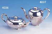 TEEKANNE, ART-DECO-ENTWURF UM 1928/30, 925ER SILBER, GLATTE FORM, VERTREIBERMARKE KüHN, MODELL-NR., CA. 670 G, DäMMRINGE ZU ERSETZEN, ...