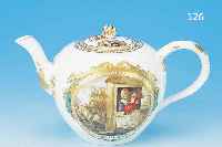 TEEKäNNCHEN, MEISSEN, 1774 - 1814, MARCOLINIZEIT, PORZELLAN, BEIDSEITIG IN KARTUSCHEN BEMALT UND ...