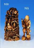 SKULPTUR, CHINA, MITTE 20. JH., ELFENBEIN, H. 10 CM