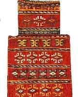 SALZTASCHE AFSCHARI,PERSIEN CA.57 X 34 CM. EHZ.2 WOLLE-WOLLE UM 1930.