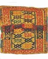 KURDEN-TASCHE CA.30 X 28 CM. EHZ.2 WOLLE-WOLLE UM 1910.