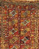 KORDI,PERSIEN CA.230 X 130 CM. EHZ.3 WOLLE-WOLLE UM 1940.