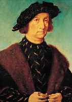 UNBEKANNTER KüNSTLER, ENDE 19. JH., BILDNIS EINES VORNEHMEN RATSHERREN DER DüRER-ZEIT MIT PELZKRAGEN, SCHWARZEM BARETT UND PERLENKETTE IN DER ...