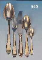 BESTECK, BSF 90, PLATURA, 30ER JAHRE, BEST. AUS: 6 GABELN, 6 LöFFEL, 6 MESSER (1 KLINGE ABGEBROCHEN), 2 KLEINE SOSSENLöFFEL, 6 KLEINELöFFEL, ...