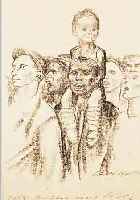 KOLLWITZ, KäTHE, LITHOGRAPHIE, WIR HABEN EINE WELT ZU GEWINNEN, MIT DIESEM ZITAT VON KARL MARX, LEICHT ...