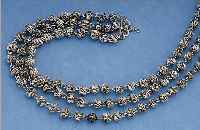 TRACHTENKETTE UND -ARMBAND, SILBER, SCHWäBISCHGMüND UM 1835, KETTE 3-REIHIG, L. CA. 39.5 CM, ARMBAND 3-REIHIG, L. CA. 20 CM, FILIGRAN- ARBEIT, ...