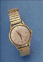 ETERNA-MATIC HERRENARMBANDUHR, REF.-NR. 3990930, SCHWEIZ UM 1960, EDELSTAHL, BODEN GESCHR., MASSIV GG, LüNETTE STARKE GG SCHUL- TERN, BLATT ...