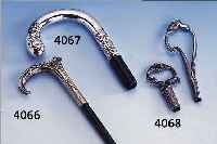 SPAZIERSTOCKGRIFF, DEUTSCH UM 1910, 800ER SILBER, SCHöNE ORNAMENTIK IM JUGENDSTIL,ABSTRAKT-SYMMETRISCH, LEICHTERE GEBR.SPUREN