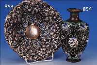SCHALE, DEUTSCH, UM 1830/40, SILBER, H. 7 CM, D. 26 CM, BAROCKSTIL, PUNZIERT UND NACHGEARBEITET, SCHöNE ARBEIT