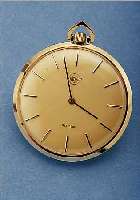 PESSEUX FRACKUHR BERGER, SCHWEIZ/DEUTSCHL. UM 1975, 585ER GG, UNGETR. LAGERW., 17 ST., RING-UNR., FLACHSPIR., INCABL., DURCHM. CA. 42MM, EZ 0-1
