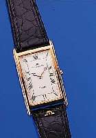 MAURICE LACROIX HERRENARMBANDUHR QUARTZ, REF. NR. 58196., SCHWEIZ UM 1996, METALL- REGTANG-GEH. HARTVERG., ORIG. LEDERB., VER- KAUFSLOGO, ...