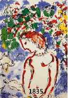 CHAGALL, MARC, 1887-1985, FRÜHLINGSTAG, FARBLITHOGRAPHIE, MOURLOT PARIS 1972, ED. MOURLOT NR. 650, CA. 38 X 28 CM, U.GL., R.