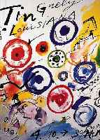 TINGUELY, JEAN, 1925-1991, PLAKAT DES LOUISIANA MUSEUM MODERNER KUNST DäNEMARK 1986, FARBOFFSET, HANDSIGN., CA. 84 X 62 CM
