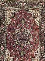 TäBRIZ,PERSIEN CA.155 X 100 CM. EHZ.2 FLOR KORKWOLLE CA.20 JAHRE.