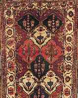 BACHTIAR,PERSIEN CA.335 X 155 CM. EHZ.3 FLOR WOLLE CA. 30 JAHRE.