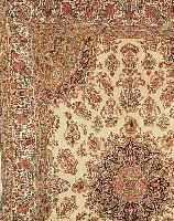 KERMAN-LAWAR,PERSIEN CA.414 X 296 CM. EHZ.3 FLOR WOLLE CA. 40 JAHRE.