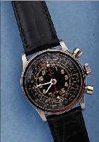 ELCO ARMBANDCHRONOGRAPH, SCHWEIZ UM 1940, EDELSTAHL, BODEN AUFGEDR., ORIG. BLATT, ZEIGERREST., 17 STEINE, HANDAUFZ., BASISKAL. VENUS 170, ...