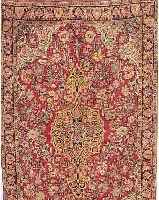 SAROGH,PERSIEN CA.215 X 135 CM. EHZ.3 FLOR WOLLE CA. 50 JAHRE.