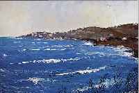 BELDER, RIENK HENDRIK, 1910-1986 AMSTERDAM, KüSTENLANDSCHAFT, ÖL/LWD, RE. U. SIGN., CA. 50 X 69 CM, R.