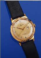 LACO HERRENARMBANDUHR AUTOMATIK, REF. NR. 1172, DEUTSCHL. UM 1958, METALL VERG., EDEL- STAHLBOD. GESCHR., 25 ST., ZENTRALROTOR, SCHR.-UNR., ...