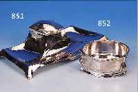 FLASCHENUNTERSETZER, FRANKREICH, CHRISTOFFLE, UM 1900, METALL VERSILBERT, JUGENDSTIL, H. CA. 4 CM, INNENDURCHMESSER CA. 8.7 CM