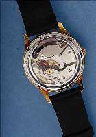 EPPERLEIN HERRENARMBANDUHR ELECTRIC, METALL VERG., BOD. GESCHR., BEIDS. VERGL., ERSTE ELEKTROMECHANISCHE ARMBANDUHR DEUTSCHER PROD.,KAL. 100 UM ...