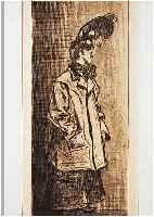 ZILLE, HEINRICH, 1858-1929, STEHENDE FRAU, LITHOGRAPHIE, RE. U. SIGNATURSTEMPEL, CA., 39 X 16,5 CM, PP