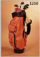 GOLFTASCHE MIT 8 SCHLäGERN, USA, NR. 2-9, GEBRAUCHSSCHäDEN