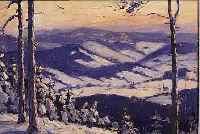 OEHLER, MAX, GEB. 1887 EISENACH, WAR ANSäSSIG IN WEIMAR, VERSCHNEITE WINTERLANDSCHAFT IM VORGEBIRGE, ÖL/LWD, LI. U. SIGN., CA. 40 X 50 CM, R.