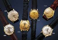 JAEGER LE COULTRE HERRENARMBANDUHR, REF.-NR.1946, SCHWEIZ UM 1964, GG 750/000, GLASR. GE- DR., KRONE ZUM SCHUTZ EINGEL., RUNDANKERW., 17 ST., ...
