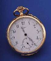 LONGINES HERRENTASCHENUHR LEPINE, REF.-NR. 962420, SCHWEIZ UM 1898, ROSE-G. 750/000, BODEN SYM. GUILL. BER., MONOGR.-SPIEGEL FREI, 2-TEIL. ...