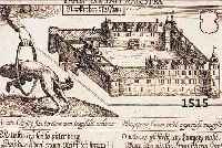 KONVOLUT MIT 4 BLATT, KUPFERSTICHE AUS DEM SAARLAND: 1.) KUPFERSTICH AUS MEISSNER SCHATZKäSTLEIN, CA. 1630, NEUNKIRCHEN, SCHLOß ...