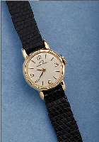 IWC DAMENARMBANDUHR, SCHWEIZ UM 1964, GG 750/000, BODEN GEDR., BLATT REST., FORMANKER- W., KAL. 41, HANDAUFZUG, SCHR.-UNR., FLACH- SPIR., ...