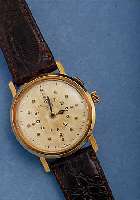 ARSA BLINDENARMBANDUHR SELTEN, SCHWEIZ/ DEUSTCHL. UM 1958, GG 585/000, BODEN GEDR., GLASR. M. SPRUNGDECKELEFFEKT, ZIFFERBL. M. ...