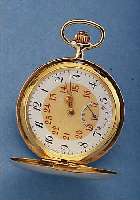 HERRENTASCHENUHR SAVONETTE, SCHWEIZ/ DEUTSCHL. UM 1895, RG 585/000, BEIDE SCHALEN SYM. GUILL., RUNDUM REPARATUR/NUTZSPUREN ...