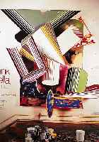 STELLA, FRANK, PLAKAT ZUR AUSST. MUSEUM OF MODEN ART NEW YORK 1987, FARBOFFSET, 91 X 74 CM, SIGNIERT