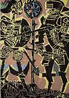GRIEHABER, HAP, 1909-1981, , 39 HOLZSCHNITTE AUS DER FOLGE TOTENTANZ ZU BASEL, JE CA. 45 X 35 CM