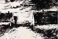 VLAMINCK, MAURICE DE, 1876-1958, MAISONS DANS LA BEAUNE, LITHOGRAPHIE VON 1958,CA. 21 X 27 CM, PP