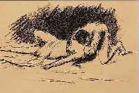 LIEBERMANN, MAX, 1847-1935, ZWEI LITHOGRAPHIEN, JE CA. 11 X 20 CM, PP, U.GL., IN EINEM RAHMEN