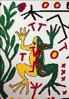 PENCK, A.R., GEB. 1939, FARBOFFSET, HANDSIGNIERT, CA. 54 X 38 CM, PP