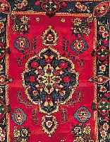 MAHAL,PERSIEN CA.189 X 139 CM. EHZ.3 FLOR WOLLE CA. 30 JAHRE.